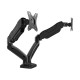 Kaloc KLC V28 17- 26 Inch Double ARM Monitor/TV Desktop Mount Stand With Cable Management System